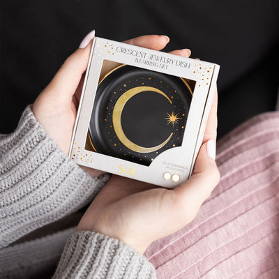 Crescent Black Trinket Dish with Stud Earring Set | Scout | boogie + birdie