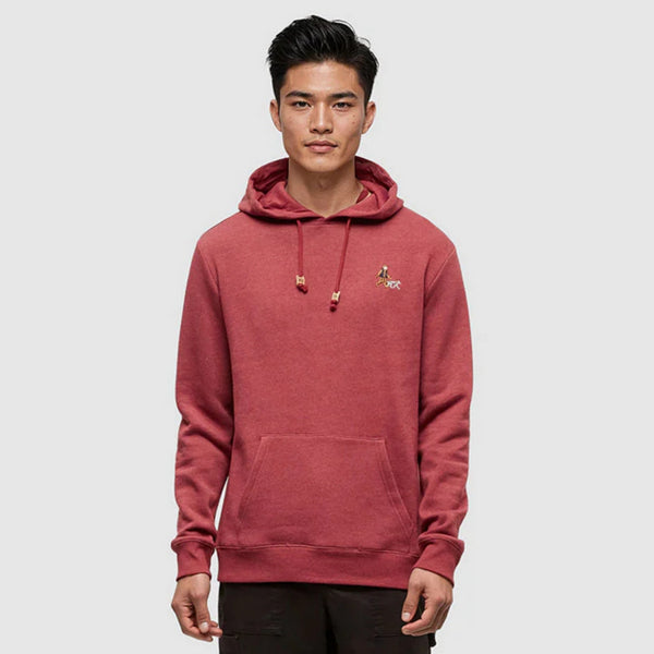 Crimson Sasquatch Dog Walk Men's Hoodie | tentree | boogie + birdie
