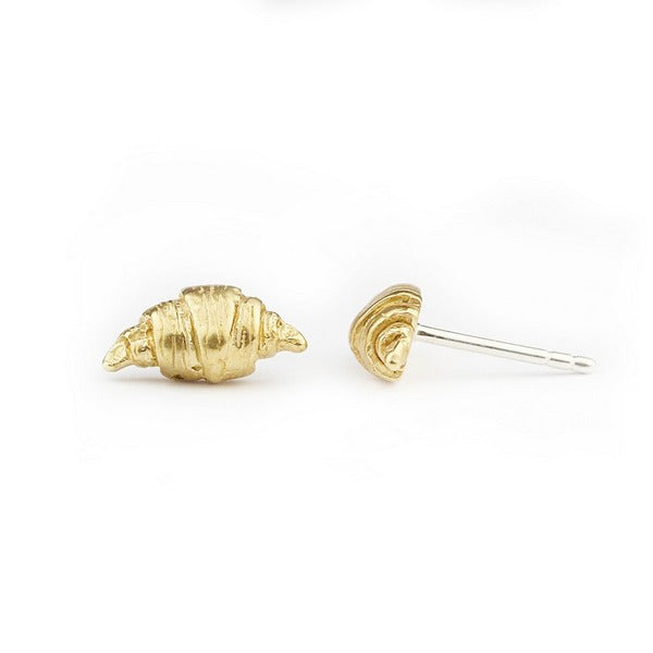 Bronze Croissant Stud Earrings | Marmalade | boogie + birdie
