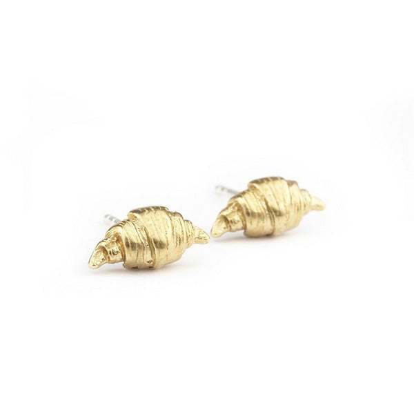 Bronze Croissant Stud Earrings | Marmalade | boogie + birdie
