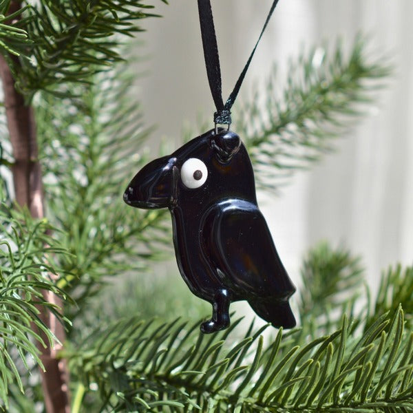 Glass Crow Ornament | Station Pole Nord | boogie + birdie
