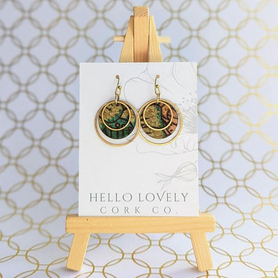 Dahlia Floral Brass Amaya Earrings | Hello Lovely | boogie + birdie