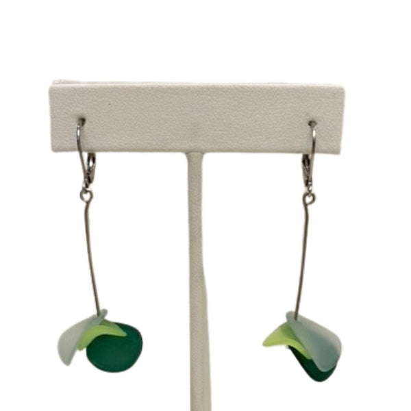 Aqua Lime and Green Drop Earrings | Osmose Jewellery | boogie + birdie