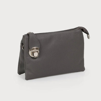 Dark Grey Multi-Pocket Crossbody Bag | Bags | boogie + birdie