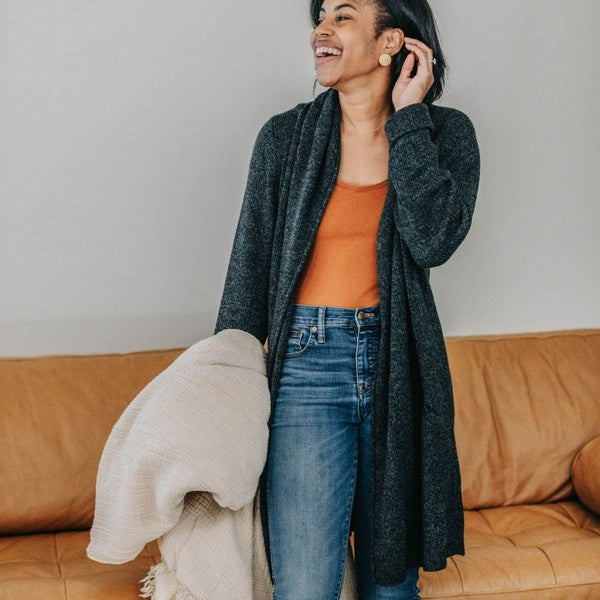 Dark Grey Alpaca Mia Sweater