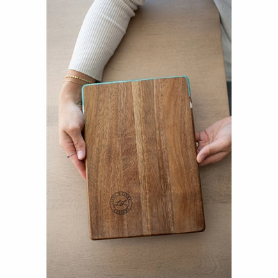 Caribbean Blue Date Night Acacia Cheese Board | Lynn & Liana | boogie + birdie