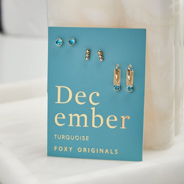 December Turquoise Birthstone Drop Earrings | Foxy Originals | boogie + birdie