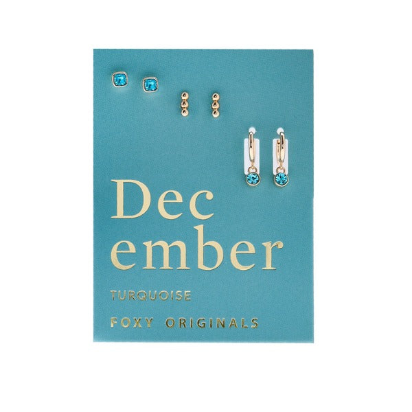 December Turquoise Birthstone Drop Earrings | Foxy Originals | boogie + birdie