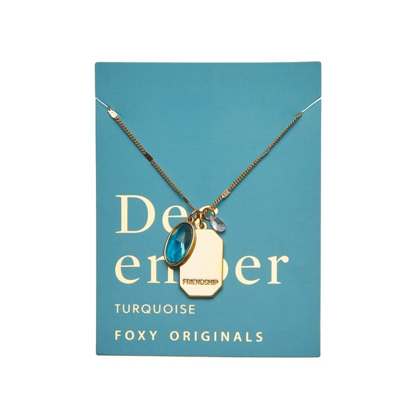 December Turquoise Birthstone Necklace | Foxy Originals | boogie + birdie
