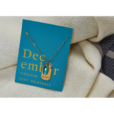 December Turquoise Birthstone Necklace | Foxy Originals | boogie + birdie