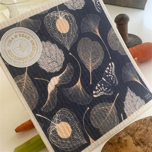 Deciduous Leaf Swedish Dishcloth (SD23DECID) | Pika & Bear | boogie + birdie