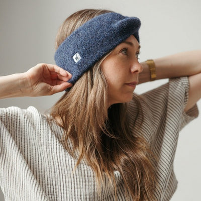 Denim Twisted Alpaca Headband | Pokoloko | boogie + birdie