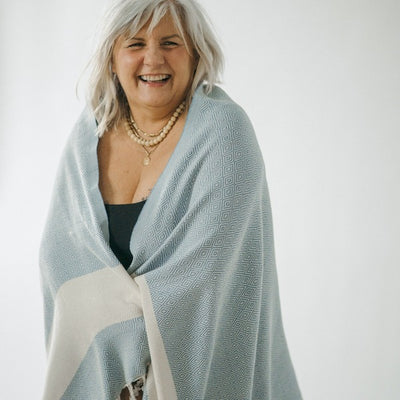 Diamond Blue Jean Turkish Towel | Pokoloko | boogie + birdie