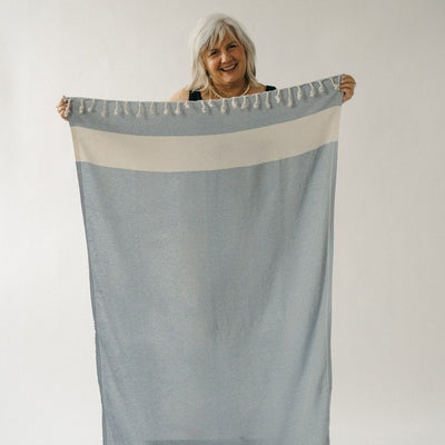 Diamond Blue Jean Turkish Towel | Pokoloko | boogie + birdie