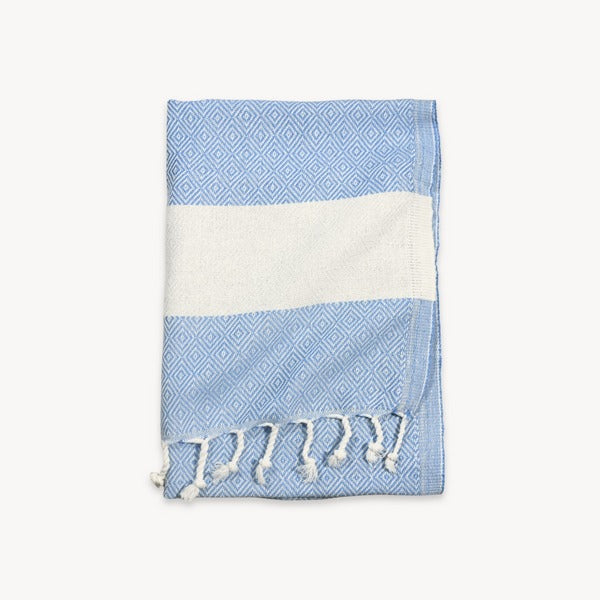 Diamond Blue Jean Turkish Hand Towel | Pokoloko | boogie + birdie