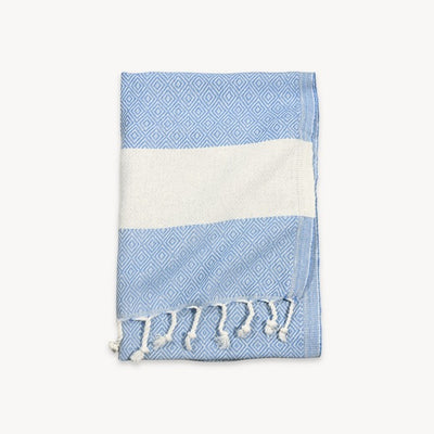 Diamond Blue Jean Turkish Hand Towel | Pokoloko | boogie + birdie