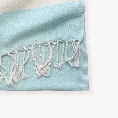 Diamond Blue Oasis Turkish Hand Towel | Pokoloko | boogie + birdie