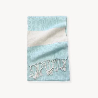 Diamond Blue Oasis Turkish Hand Towel | Pokoloko | boogie + birdie