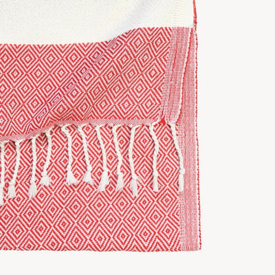 Diamond Red Turkish Hand Towel | Pokoloko | boogie + birdie