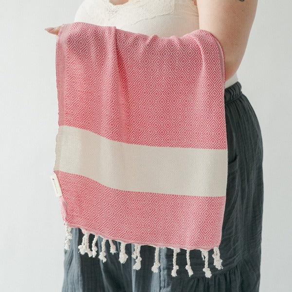 Diamond Sweetpea Turkish Hand Towel | Pokoloko | boogie + birdie