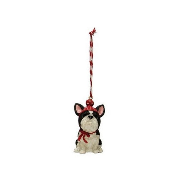 French Bulldog with Red Hat Resin | Ornaments | boogie + birdie