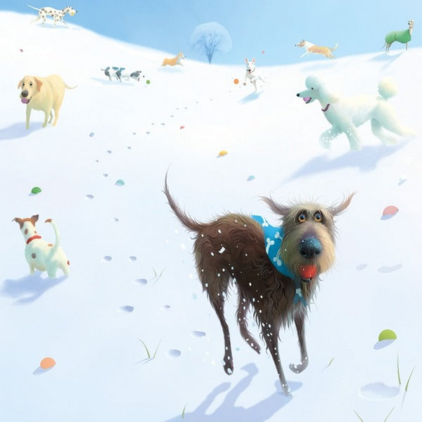 Dog Boxed Christmas Cards  | 10 Cards - 2 Designs | Art File | boogie + birdie