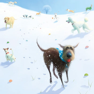 Dog Boxed Christmas Cards  | 10 Cards - 2 Designs | Art File | boogie + birdie