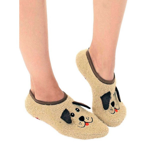 Fuzzy Dog Slippers | Living Royal | boogie + birdie
