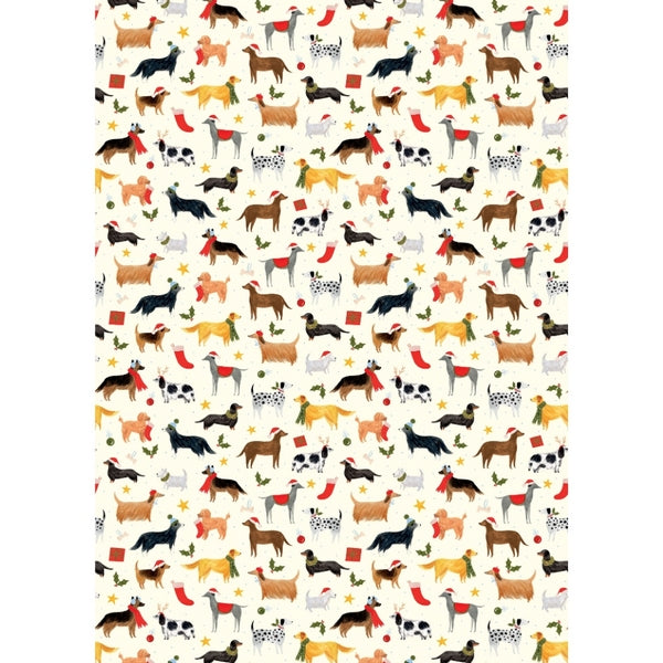 Dogs Christmas Gift Wrap | Art File | boogie + birdie