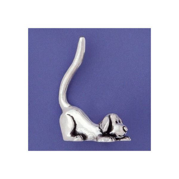 Pewter Dog Stretching Ring Holder | Basic Spirit | boogie + birdie