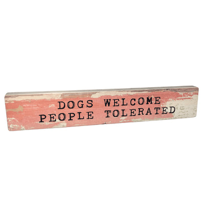Dogs Welcome Large Wood Sign | Cedar Mountain | boogie + birdie
