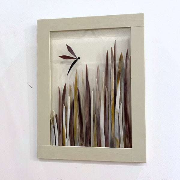 Glass Dragonfly Assorted Framed Wall Art 12x16 | Shards of Time | boogie + birdie