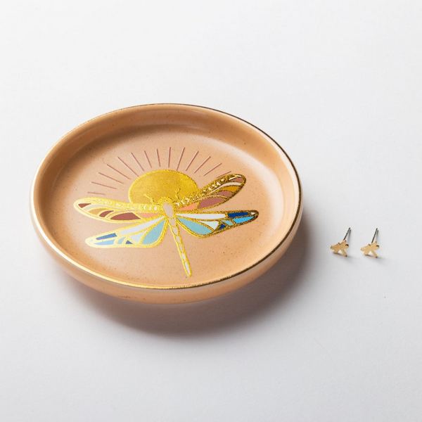 Dragonfly Terracotta Dish with Stud Earrings Set | Scout | boogie + birdie