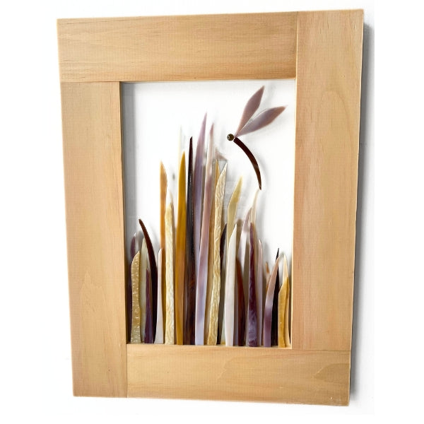 Glass Dragonfly Assorted Framed Wall Art 12x16 | Shards of Time | boogie + birdie