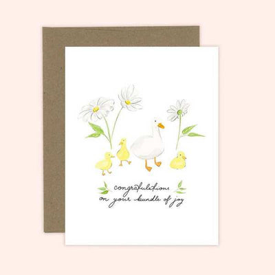 Bundle of Joy Ducklings Baby Card | Almeida Illustrations | boogie + birdie
