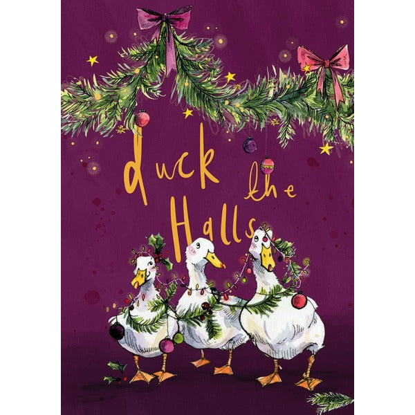 Duck the Halls Christmas Card | Art File | boogie + birdie