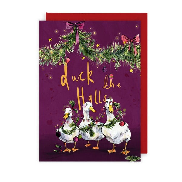 Duck the Halls Christmas Card | Art File | boogie + birdie