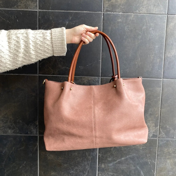 Dusty Rose 3-in-1 Tote Bag | Bags + Wallets | boogie + birdie