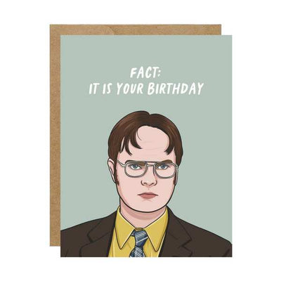 Fact It's Your Birthday Dwight Birthday Card | Simple Whimsy | boogie + birdie