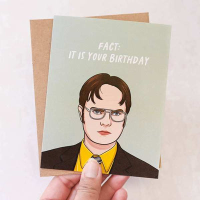 Fact It's Your Birthday Dwight Birthday Card | Simple Whimsy | boogie + birdie