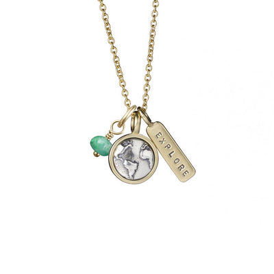 Gold Earth & Explore Cluster Necklace  | Marmalade | boogie + birdie