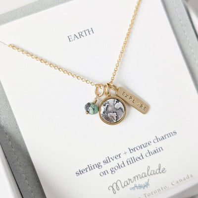 Gold Earth & Explore Cluster Necklace  | Marmalade | boogie + birdie
