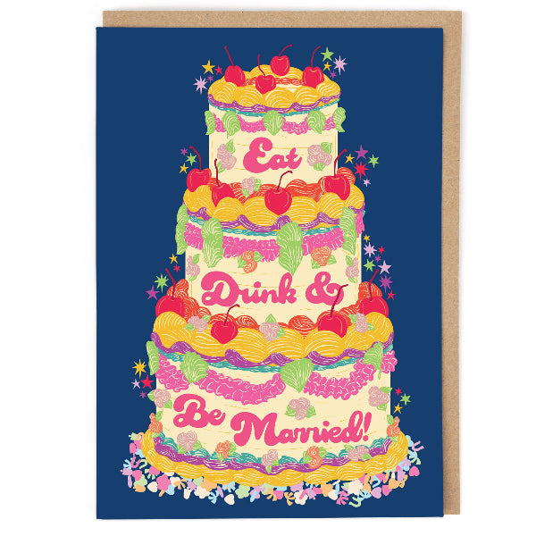 Eat, Drink and Be Married Wedding Card | Greeting Cards | boogie + birdie