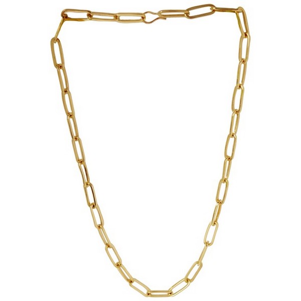 Brass Eddie Chainlink Necklace | Lissa Bowie | boogie + birdie