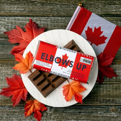 Elbows Up Milk Chocolate with Maple Cream Bar | Peace by Chocolate | boogie + birdie