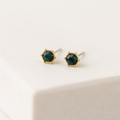 Emerald Astrid Studs | Jewellery | boogie + birdie