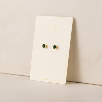 Emerald Astrid Studs | Jewellery | boogie + birdie