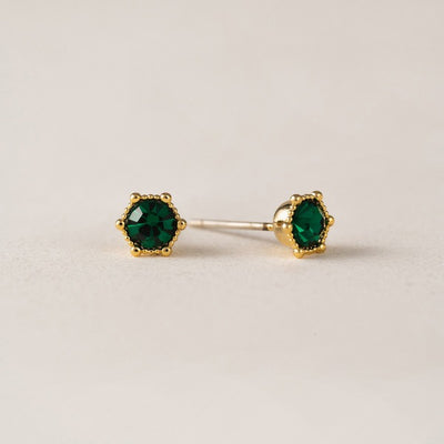 Emerald Astrid Studs | Jewellery | boogie + birdie