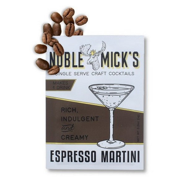 Espresso Martini Single Serve Cocktail Mix | Noble Mick's | boogie + birdie