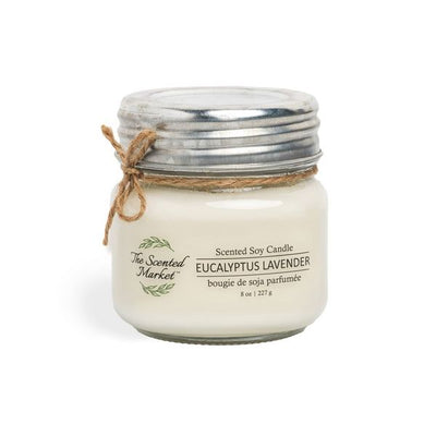 Eucalyptus Lavender Soy Candle 8oz | The Scented Market | boogie + birdie